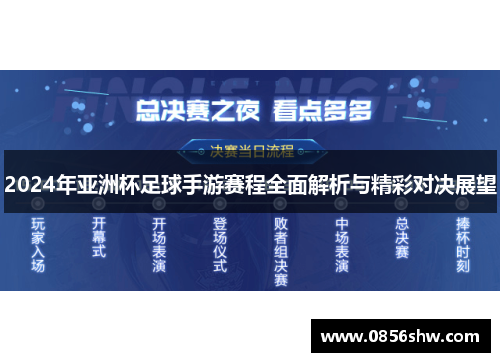 2024年亚洲杯足球手游赛程全面解析与精彩对决展望