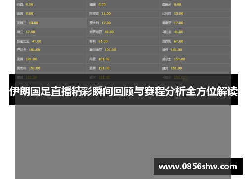 伊朗国足直播精彩瞬间回顾与赛程分析全方位解读